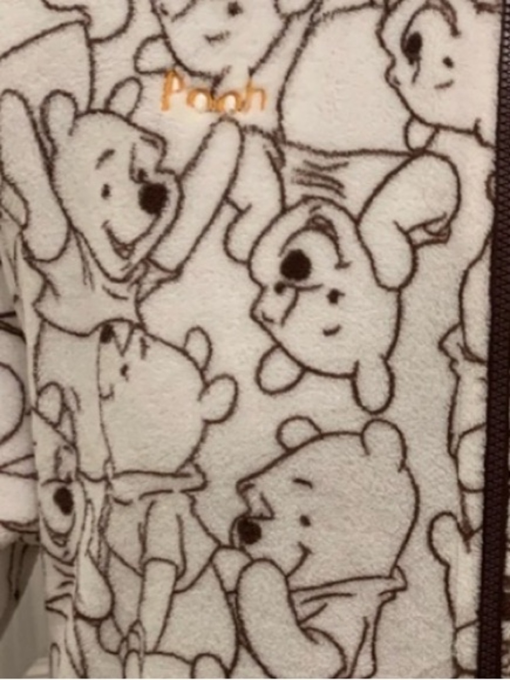 Disney parks Winnie the Pooh Fleece Full Zip Jacket Womens Size 2XL